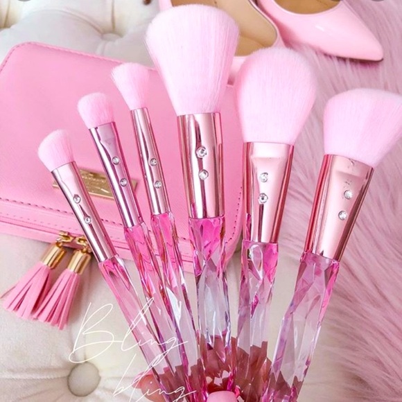 SL Miss Glam Bling Crystals Brush Set Pink & Purple BNIP